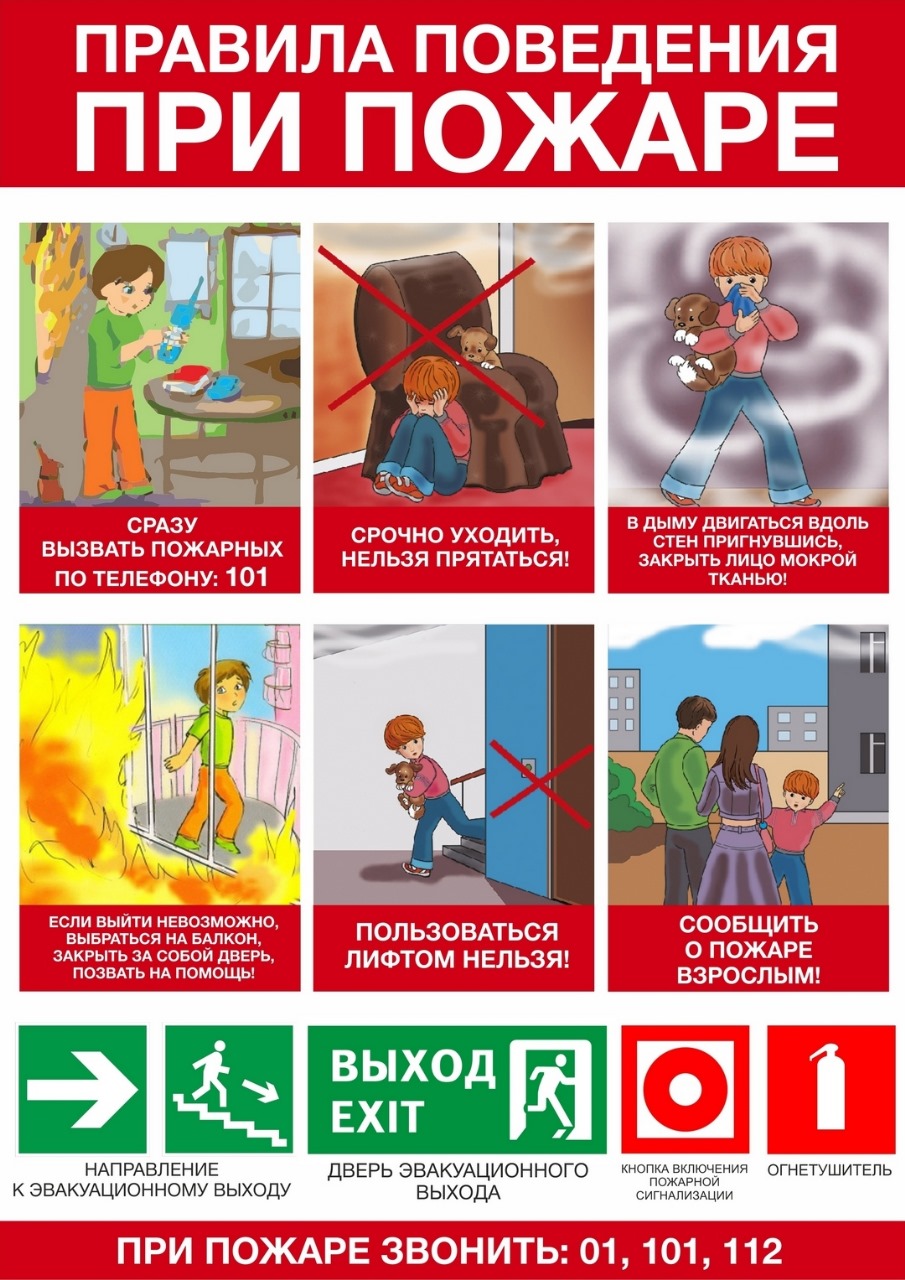 Правила поведения при пожаре